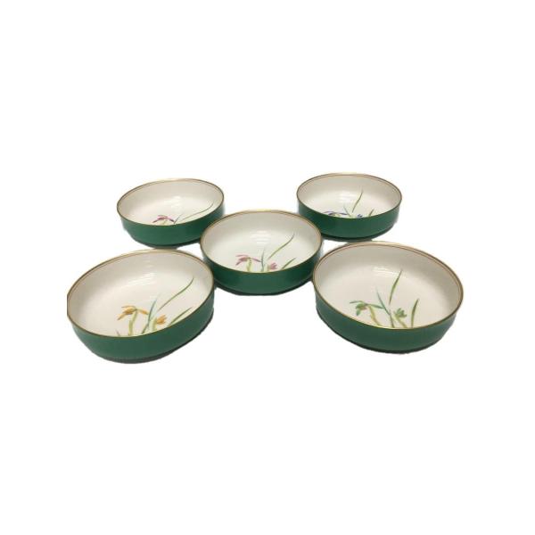 1658 香蘭社　花型鉢　5客　未使用 1658 香蘭社花型鉢5客未使用