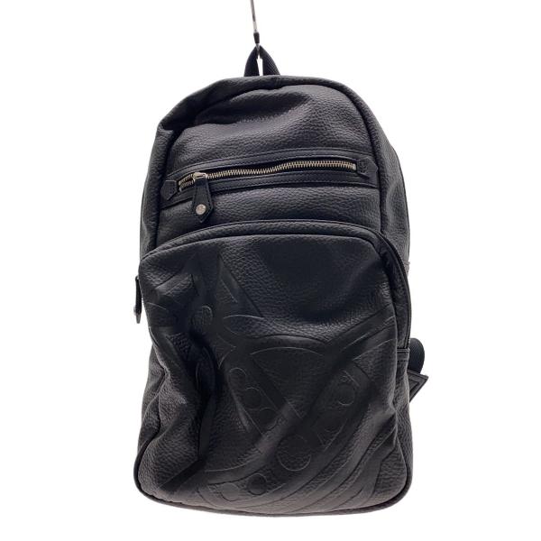最終価格です！vivienne westwood ナイロン&レザーリュック Vivienne Westwood◇リュック/レザー/BLK/無地 : セカンドストリート
