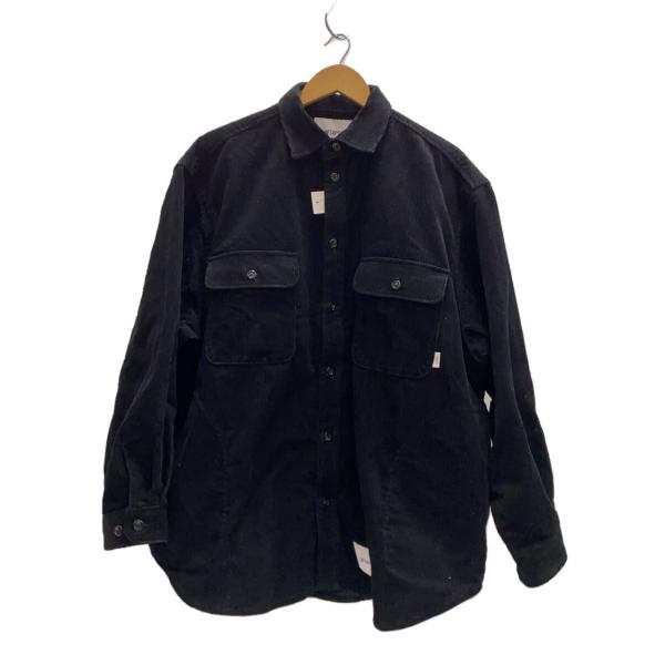 WTAPS◇WCPO / LS COTTON. CORDUROY/長袖シャツ/3/コーデュロイ/BLK