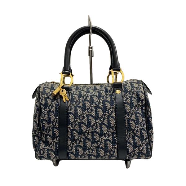 Christian Dior◇トロッター/ミニボストン/D金具/ハンドバッグ