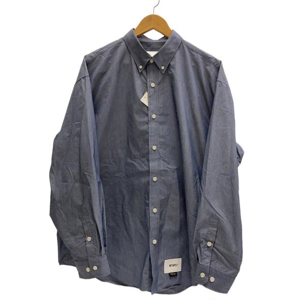 WTAPS◇25SS/NYCO BROADCLOTH CORDURA/長袖シャツ/3/コットン/252TQDT