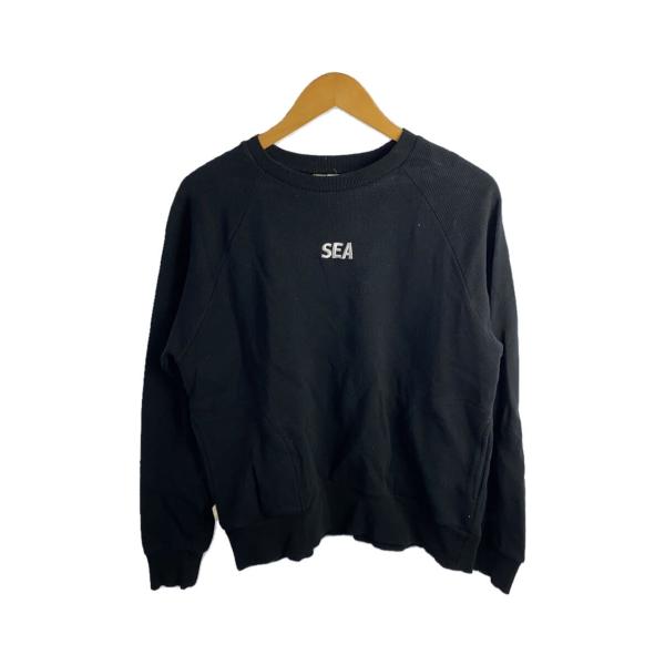 WIND AND SEA◇長袖Tシャツ/S/コットン/BLK : セカンド WIND AND SEA◇長袖Tシャツ/S/コットン/BLK : セカンド