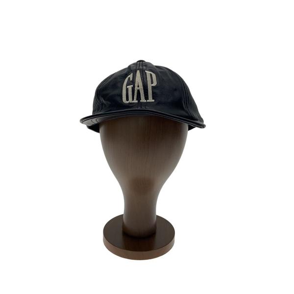 GAP◇80-90s/レザーキャップ/OLD/--/レザー/BLK/メンズ : セカンド