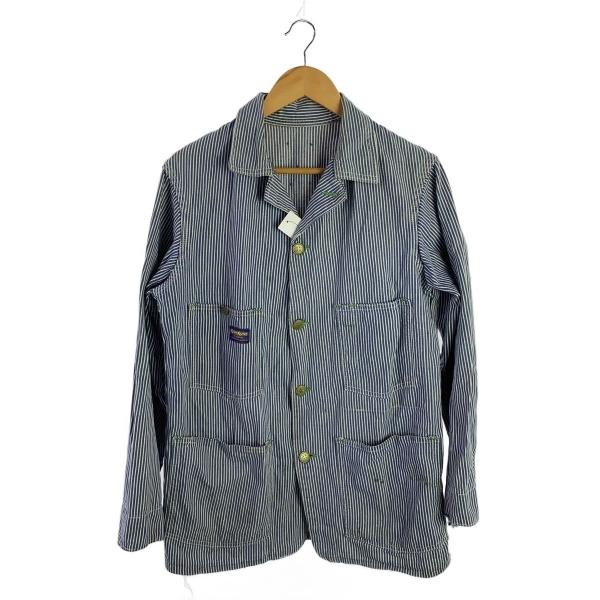 HOUSON ストライプ カバーオール L HOUSTON / ヒューストン 51500 STRIPE VIYELLA COVERALL / ストライプ