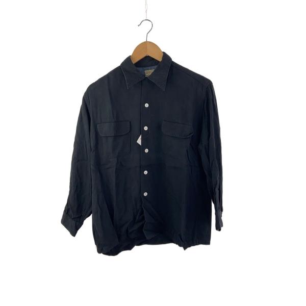 McGREGOR◇50s/長袖シャツ/M/レーヨン/BLK : セカンドストリートYahoo