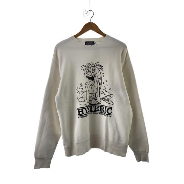 HYSTERIC GLAMOUR◇スウェット/XL/コットン/WHT : セカンドストリート