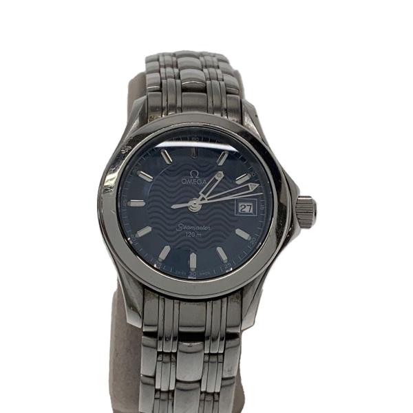 OMEGA◇Seamaster 120m/クォーツ腕時計/アナログ/ステンレス/NVY/SLV