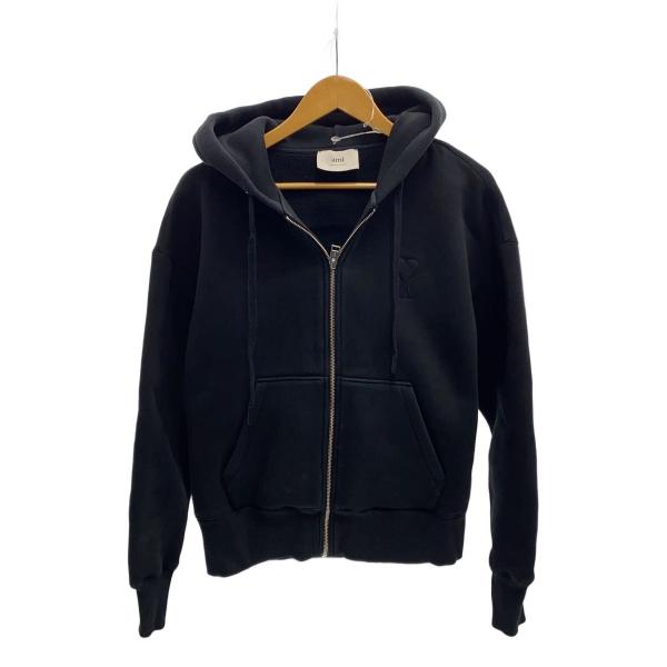 AMI Alexandre Mattiussi◇ジップパーカー/XS/コットン/BLK/USW427