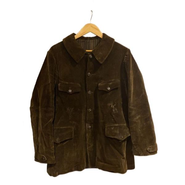 French Vintage/40s/コーデュロイハンティングジャケット/動物ボタン