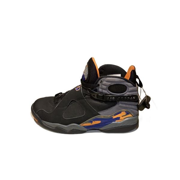 NIKE◆AIR JORDAN 8 RETRO/エアジョーダンレトロ/ブラック/305381-043/26.5cm/BLK//