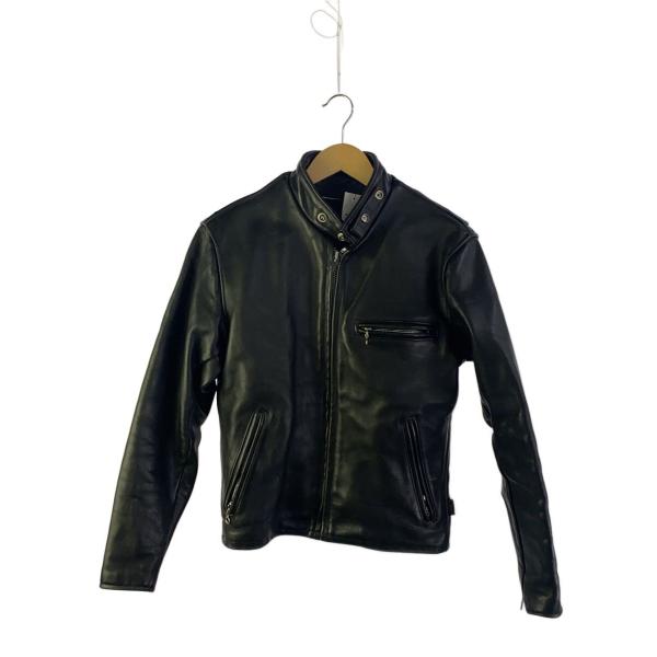 【米国製】schott ライダースジャケット 641SP 本革　ブラック 36 Schott◇シングルライダースジャケット/36/牛革/BLK/641SP : セカンド