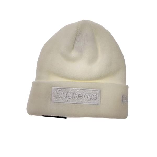 Supreme◇23AW/NEW ERA BOX LOGO BEANIE/ニットキャップ/WHT