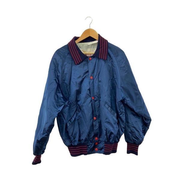 DeLONG◇スタジャン/MADE IN USA/80S/--/ナイロン/BLU/WPL8936