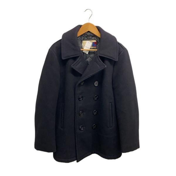 Schott◇U.S.740N PEA JACKET/ピーコート/40/ウール/BLK : セカンド