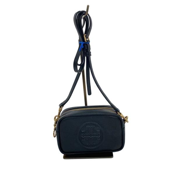 Tory Burch ブラックレザー ショルダーバッグ TORY BURCH◇ショルダーバッグ/レザー/BLK/55691/10010066 : セカンド