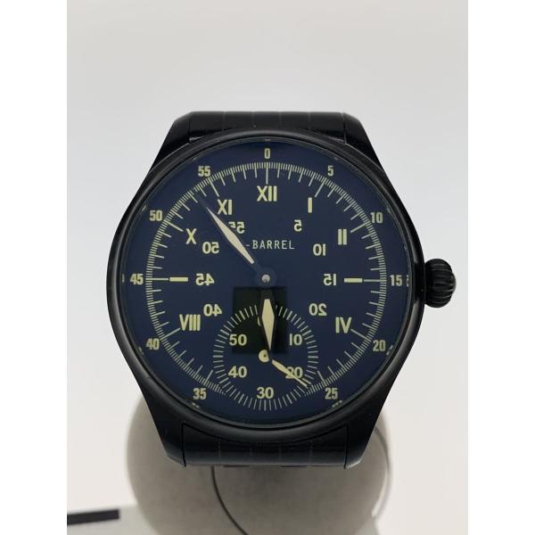 b-barrel◇手巻腕時計/アナログ/ステンレス/BLK/BLK/BB-0040