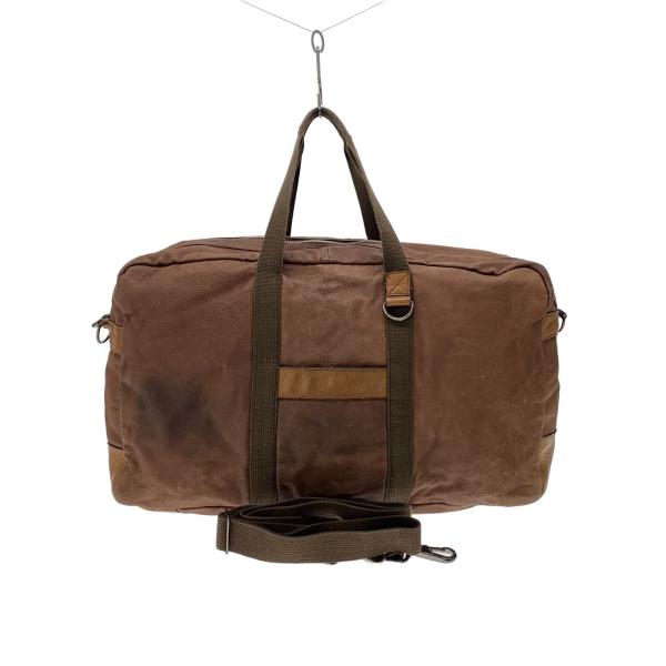 SAZABY◇ボストンバッグ/レザー/BRW/無地 : セカンドストリートYahoo