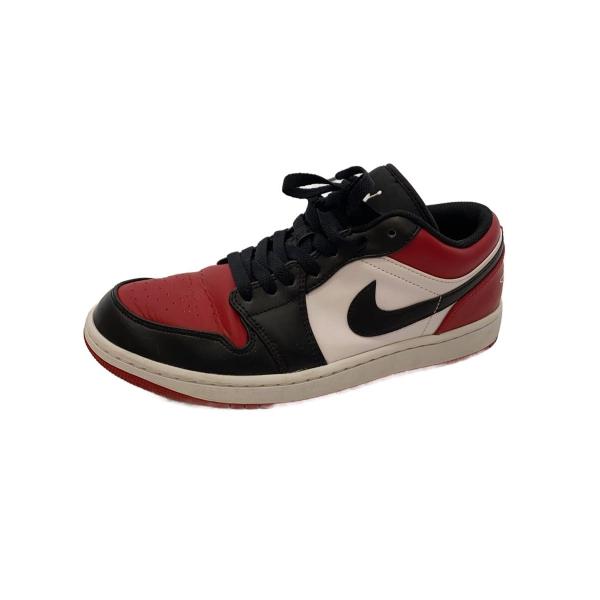 NIKE◇AIR JORDAN 1 LOW_エア ジョーダン ロー/27cm/RED/レザー