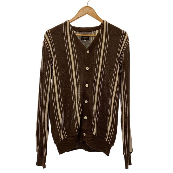 Needles◇19SS/V NECK CARDIGAN/カーディガン(薄手)/S/コットン/BRW