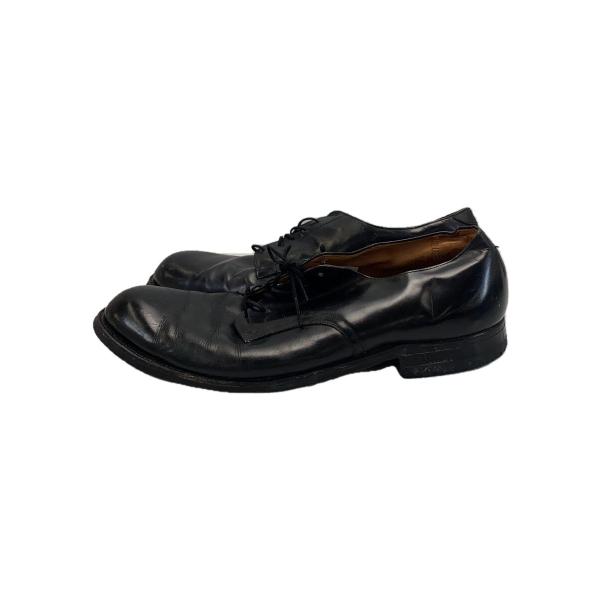 60's US.ARMY サービスシューズ　11.5 U.S.NAVY◇60s/サービスシューズ/US11/BLK/レザー/ヨゴレ、変形