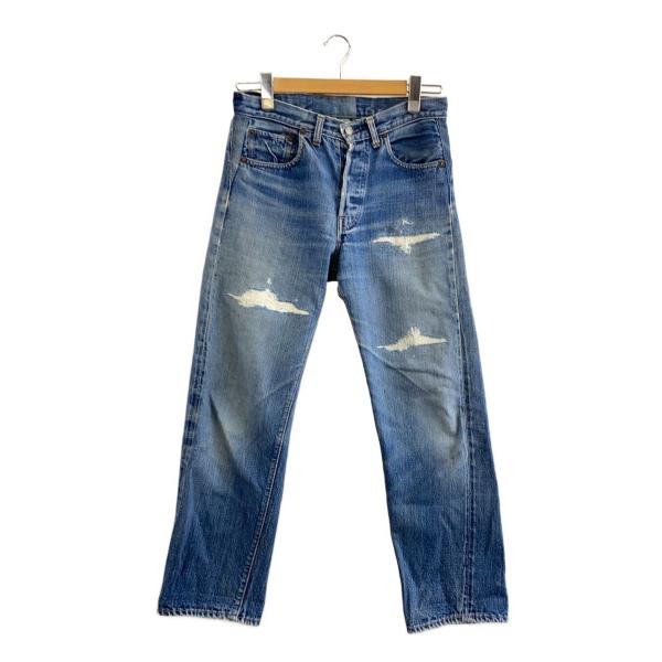 Levi's◇66前期/501/70s/ボタン裏6/リペア有/29/デニム/IDG/無地