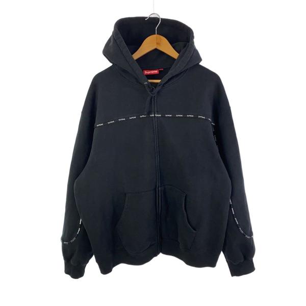Supreme◇ジップパーカー/XXL/コットン/BLK : セカンドストリートYahoo