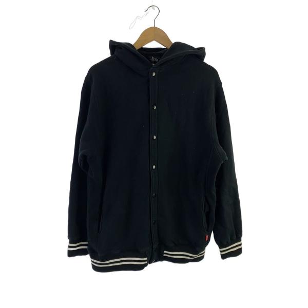 STUSSY◇スタジャン/L/コットン/BLK : セカンドストリートYahoo!店