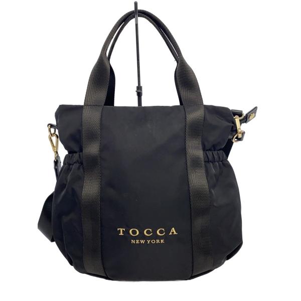 TOCCA◇トートバッグ/ナイロン/ブラック/無地/664-5/トッカ : セカンド