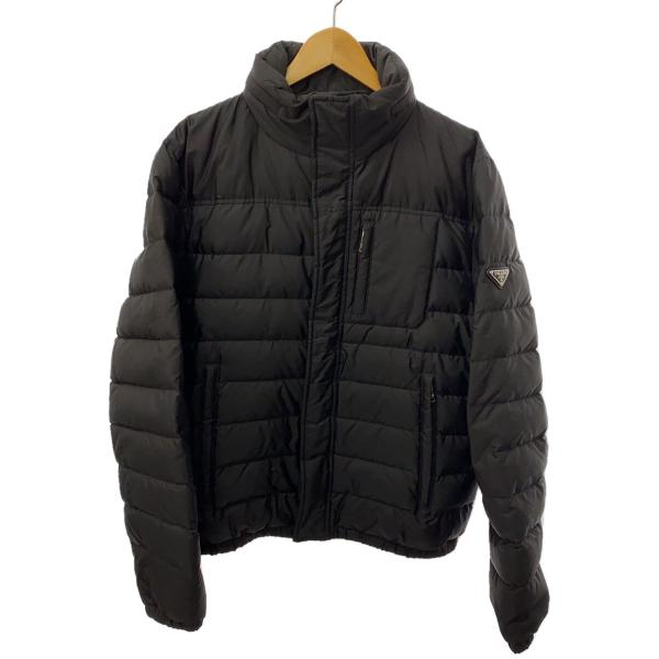 PRADA◇ダウンジャケット/52/ポリエステル/BLK/無地// : セカンド