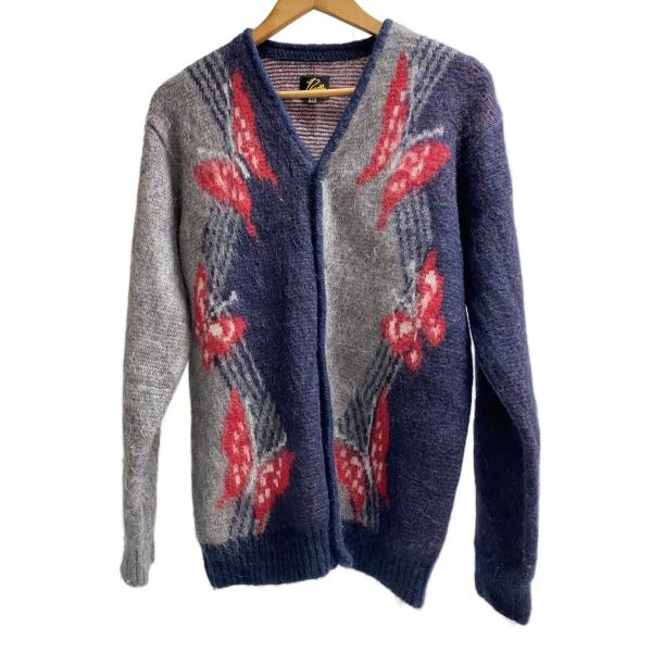 Needles◇Mohair Cardigan - Papillon/XS/モヘア/グレー/LQ275