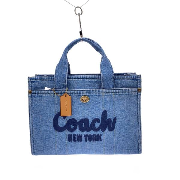 ★★★ひで★★ 美品★COACH★キャンバスデニムトートバッグ【訳あり】 COACH◇カーゴトート/デニム/ブルー/CR657 : セカンドストリートYahoo