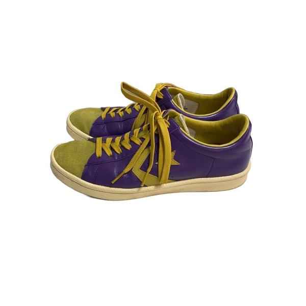 CONVERSE◆ローカットスニーカー/26.5cm/PUP/レザー/33702680//