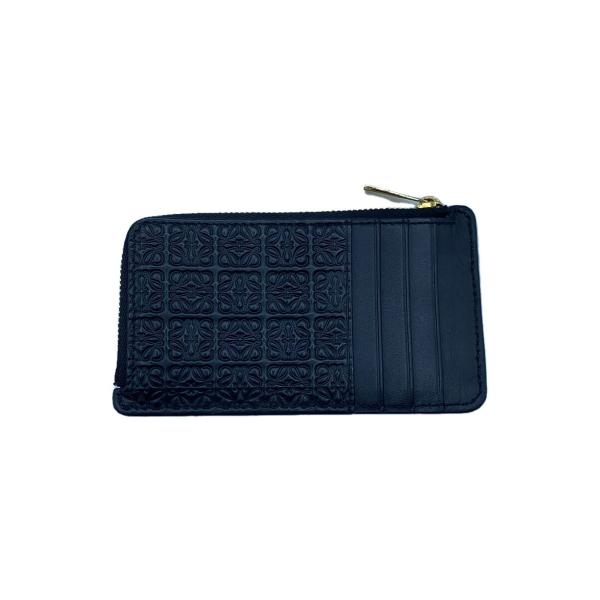 LOEWE◇REPEAT COIN CARDHOLDER/コインケース/レザー/BLK/レディース