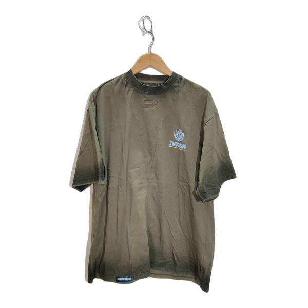 NAMESAKE / Tシャツ/M/コットン/BLK/プリント NAMESAKE◇Tシャツ/M/コットン/KHK : セカンドストリートYahoo!店
