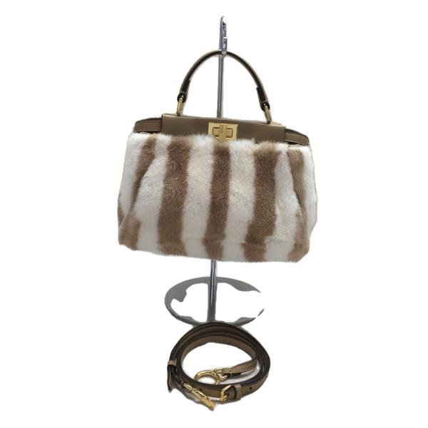 FENDI◇ショルダーバッグ/レザー/ピーカブー/アイコニックミニ FENDI◇ショルダーバッグ/レザー/ピーカブー/アイコニックミニ