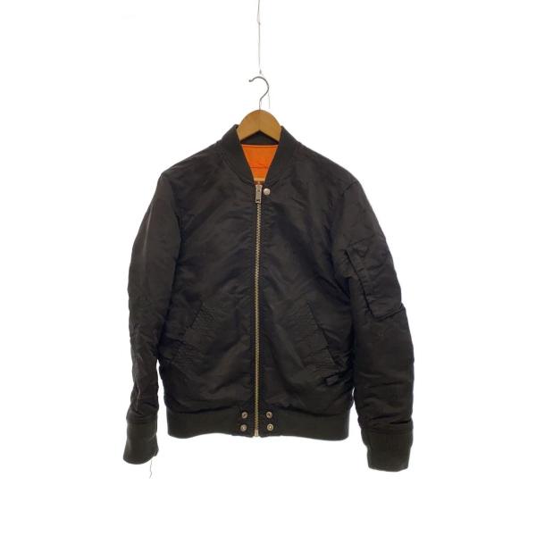 DIESEL◇MA-1/クラッシュ加工/バックプリント/フライトジャケット/XS