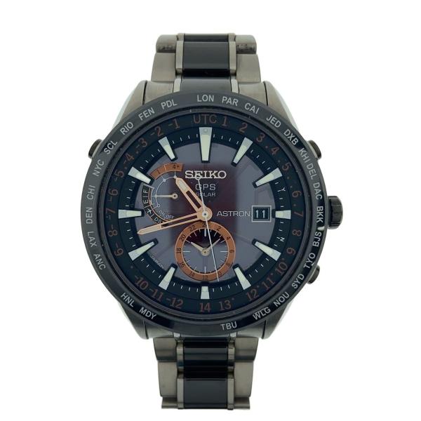 SEIKO◇ソーラー腕時計/アナログ/ステンレス/ASTRON/7X52-0AF0