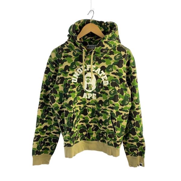 A BATHING APE◇パーカー/M/コットン/KHK/カモフラ/UNDEFEATED
