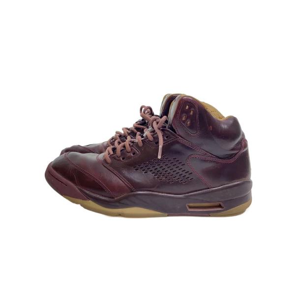 NIKE◆AIR JORDAN 5 RETRO PREM/エアジョーダンレトロプレミアム/ボルドー/881432-612