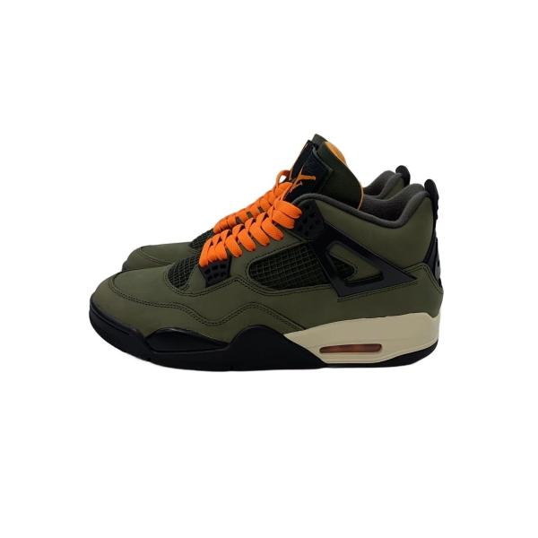 NIKE◆×Undefeated/Air Jordan 4/ハイカットスニーカー/28cm/KHK/ib1519-200//