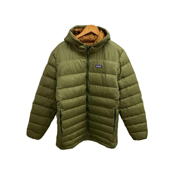 patagonia◇ダウンジャケット/XL/ポリエステル/KHK/無地 patagonia◇ダウンジャケット/XL/ポリエステル/KHK/無地