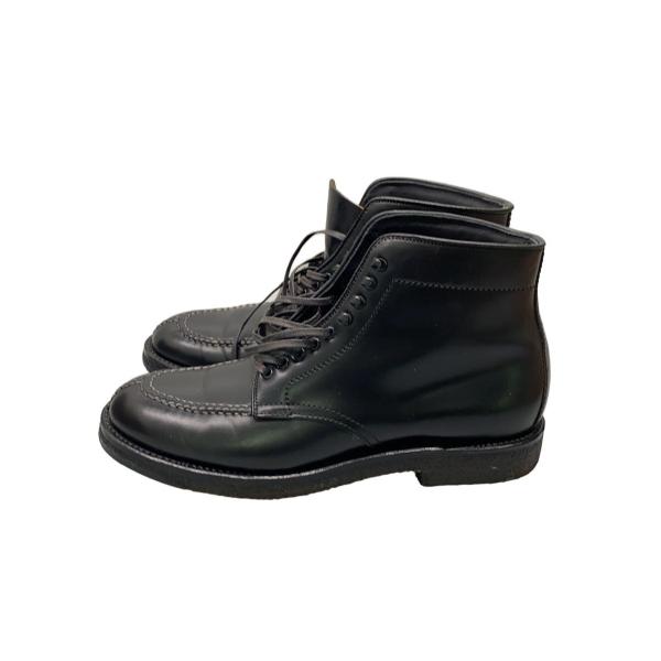 ALDEN オールデン4545H コードバンタンカーブーツサイズ10/28cm ALDEN オールデン #4545H 8.5D ブラック コードバン タンカーブーツ