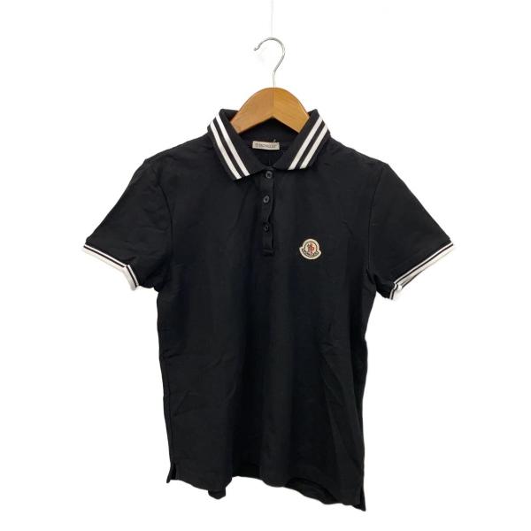 MONCLER ブラック ポロシャツ　L MONCLER◇ポロシャツ/M/コットン/BLK/J10938A00009 : セカンド
