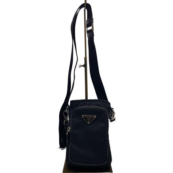 PRADA◇ショルダーバッグ/ナイロン/BLK/無地/2ZH155// : セカンド