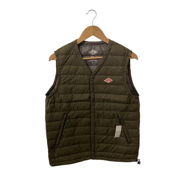 DANTON◇ダウンベスト/40/ナイロン/KHK/無地/JD-8753 : セカンド