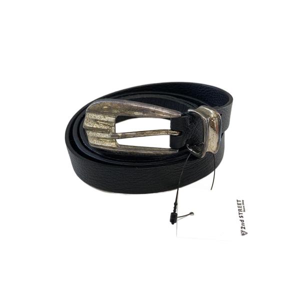 ウエスタンバックル SLOW◇ウエスタンバックル/ベルト/レザー/BLK/メンズ// : セカンド