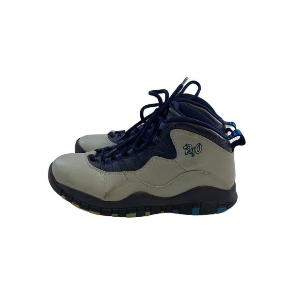 NIKE◆AIR JORDAN 10 RETRO/エアジョーダンレトロ/グレー/310805-019/26cm/GRY//