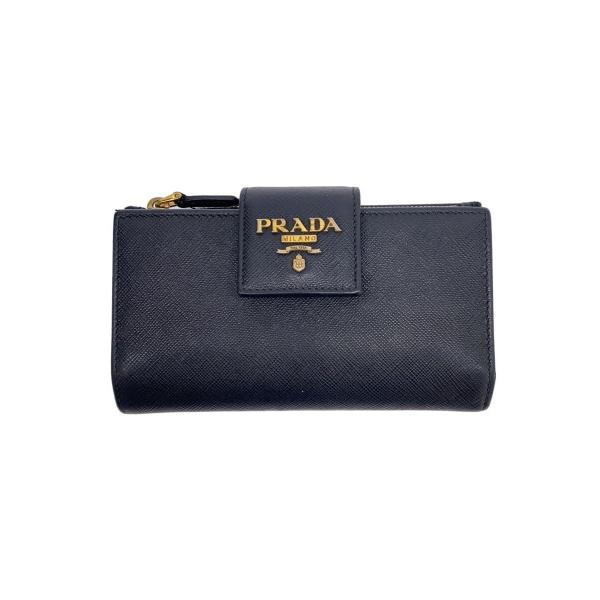 PRADA◇長財布/--/BLK/レディース : セカンドストリートYahoo!店