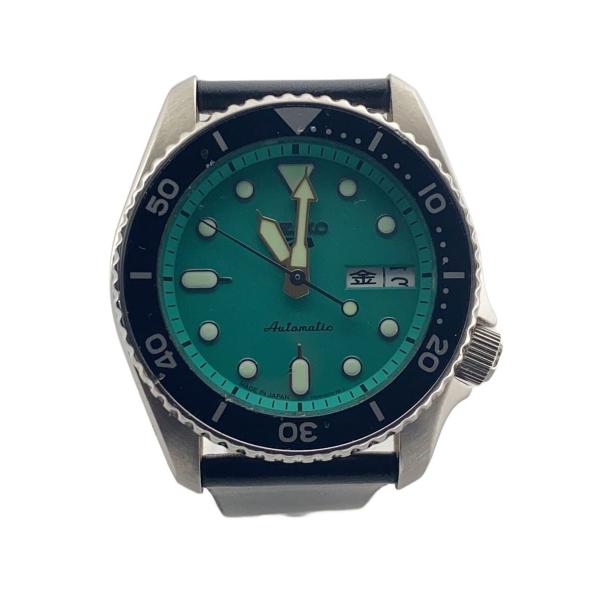 SEIKO◇SEIKO 5 Sport/Automatic/自動巻腕時計/アナログ/BLU/BLK/4R36