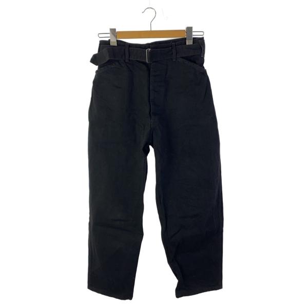 COMOLI◇ボトム/1/コットン/BLK/無地/C03-03001/25AW/ブラックデニム